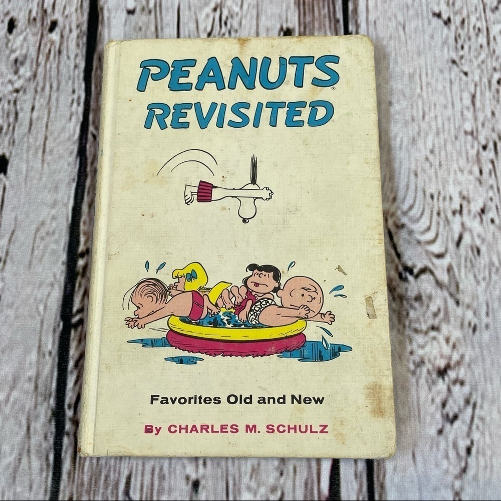 VINTAGE HARDCOVER BOOK PEANUTS REVISITED FAVORITES OLD‎ & NEW Charlie Brown 1959